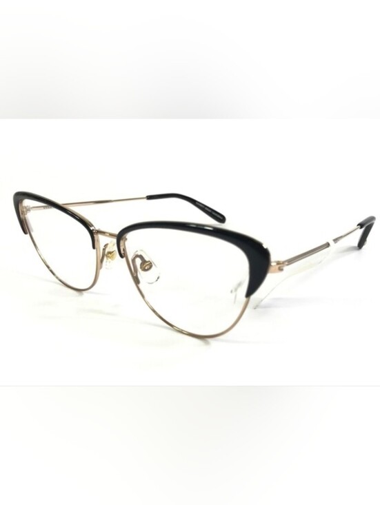 Garrett Leight Cat Eye Glasses in Black and Gold $75 NWT main image 14